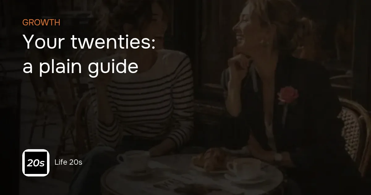 Life 20s cover for the plain guide to your twenties