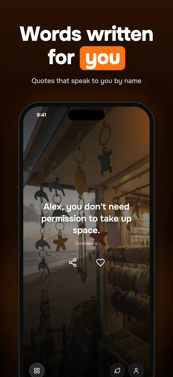 A Life 20s quote that begins with the user's first name